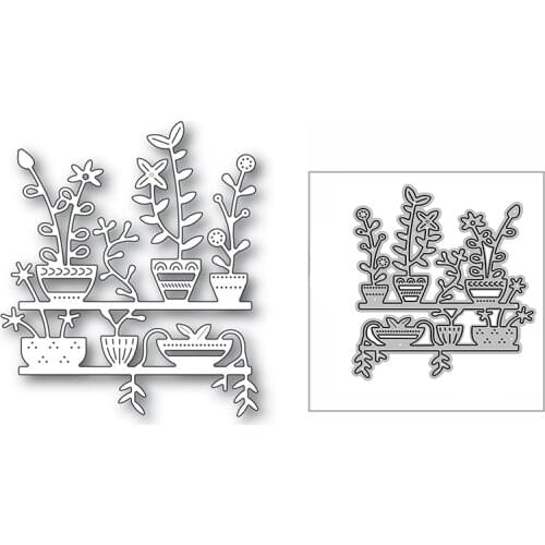 New My Stories Potted Plants 2020 Metal Cutting Dies for DIY Scrapbooking Decorative and Card Making Embossing Craft No Stamps