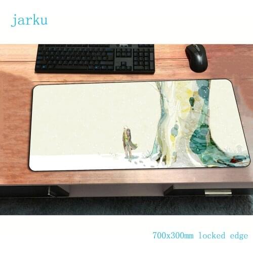 Mushishi mouse pad gamer Cartoon mousepad rubber desk mat 700x400mm gaming accessories Colourful gamer keyboard mat oversized