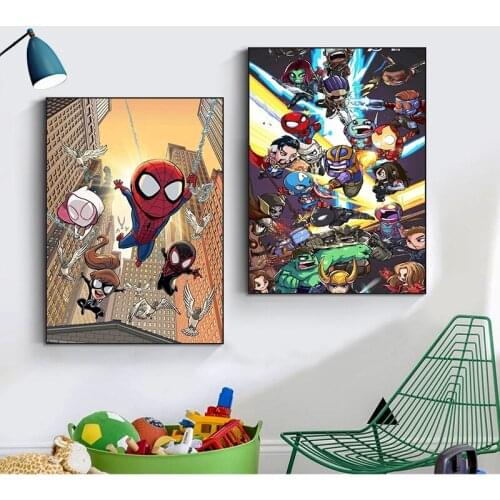 Full Diamond Embroidery Superhero Cartoon Anime Diamond Mosaic Diamond Painting Cross Stitch Kits Home Decoration