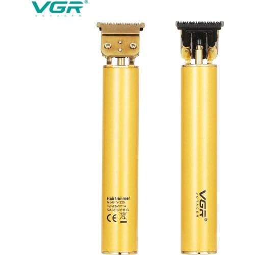 VGR 225 Professional Electric Hair Clippers Barber Personal Care New Engraving Shears T-Blade Metal Trimmer For Men VGR V225