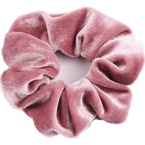 Korea Velvet Hair Bands Elastic Hair Scrunchie Solid Color Women Girls Headwear Ponytail Holder Hair Accessories Hair Bands