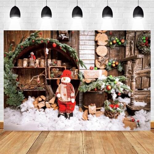 Yeele Christmas Backdrop Photocall Snowmen Flower Baby Portrait Party Decor Background Photography Photographic For Photo Studio
