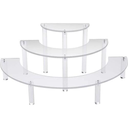 Removable Acrylic Cake Display Stand for Party Round Cupcake Holder Bakeware Wedding Birthday Party Decoration