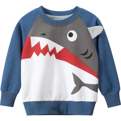 Children Cartoon Sweatshirts Boys Girls Kids Sweatshirt Tops Hoodies Spring Autumn Clothes Toddler Sweatshirt Baby Boy Outfit
