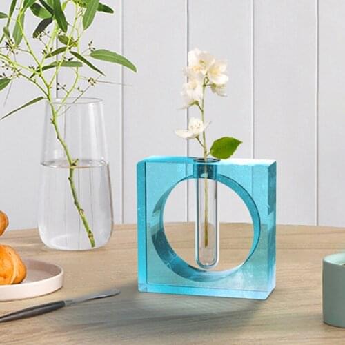 Test Tube Vase Silicone Bracket Mold Flower Pot Used to Spread Hydroponic Plant Flower Display Home Office Decoration