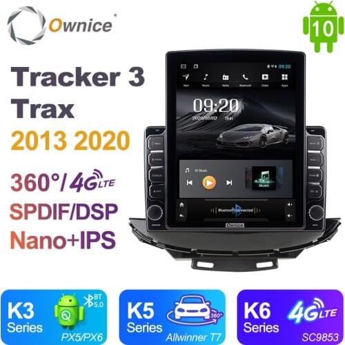 Nano Vertical Ownice Android 10.0 Car Radio 2din for Chevrolet Tracker 3 Trax 2013 2020 Car Auto Audio Video System Unit SPDIF