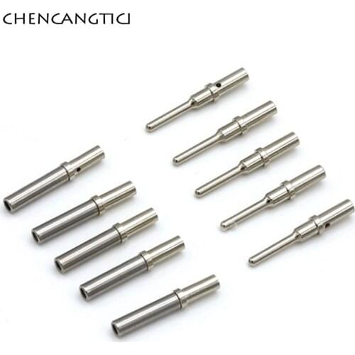 10 Pcs Contact Stainless Steel Deutsch Crimp Terminal Solid DT Series Female Male Splice 0462-201-16141 0460-202-16141 16-20AWG