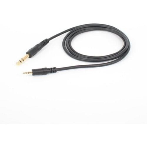 3.5mm 1/8" Male Stereo to 6.35mm 1/4" Male TRS Stereo Audio Cable Gold Plated for iPod, iPhone,Laptop,Home Theater, Amplifiers
