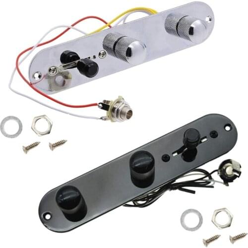 3 Way Wired Loaded Prewired Control Plate Harness Switch Knobs for TL Tele Telecaster Guitar Parts