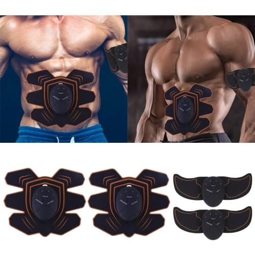 4x Wireless EMS Stimulator Arm Abdominal Toning Belt Abs Gym Muscle Shaping Gear