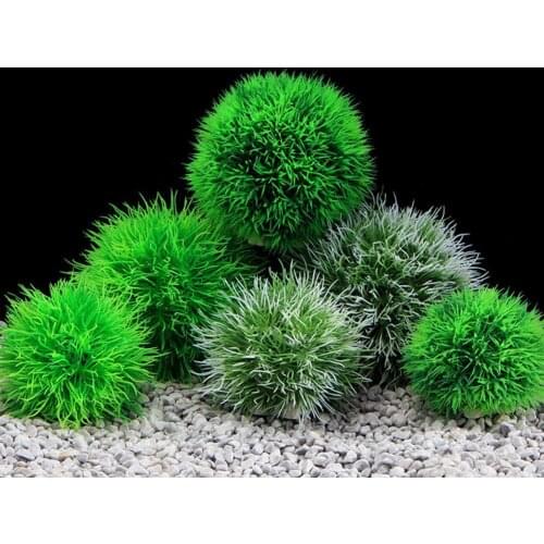 Aquarium Ornament Simulation Aquariums Decoration Plastic Fish Tank Artificial Flower Ball for Landscape