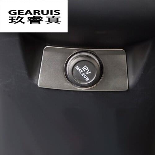 Car Styling Rear Cigarette Lighter Stickers cover trim decoration for Volvo XC60 2018 XC90 2015-2018 Interior Auto accessories