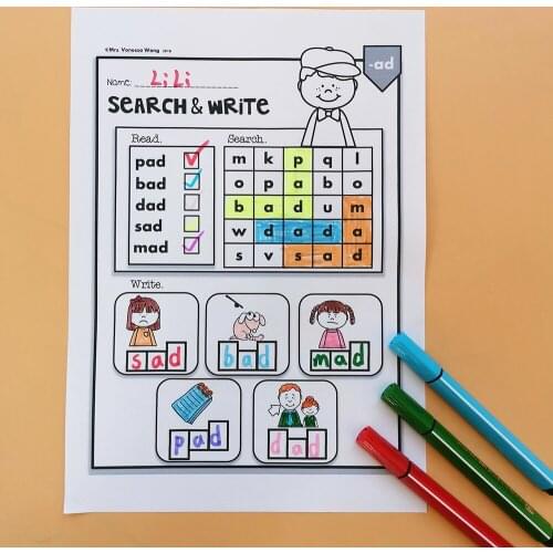 CVC Fluency Bundle Exercise Children Learning English Workbook Educational Exercise Training Book for Children Educational Toys