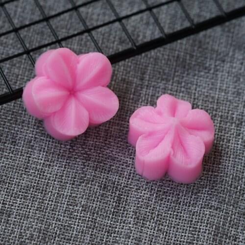 Plum Blossom 3D Silicone Mold Flower Peach Blossom Fondant Cake Decorating DIY Sugar Craft Art Tools Small Size