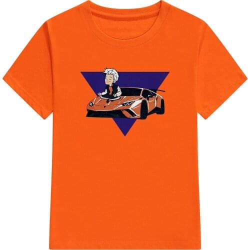 Childrens 100% Cotton T Shirts Merch A4 Lamba Print Casual Family Clothing Set boys & girls Fashion Tops