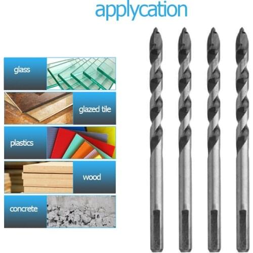 Electric Hand Drill Triangle Drill Bits Alloy Tricorn Bit Masonry Metal Glass Drilling Hole Wood Drilling Core Drill Bit Tools