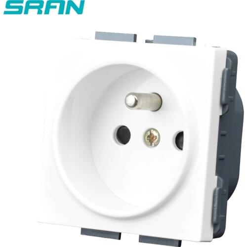 SRAN 52*52 French socket,Switch socket function module accessories suitable for 86mm*86mm panels