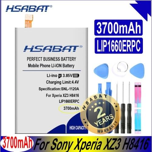 HSABAT LIP1660ERPC 3700mAh Larger Capacity Battery for Sony Xperia XZ3 H8416 H9436 H9493 Smart Phone Batteries