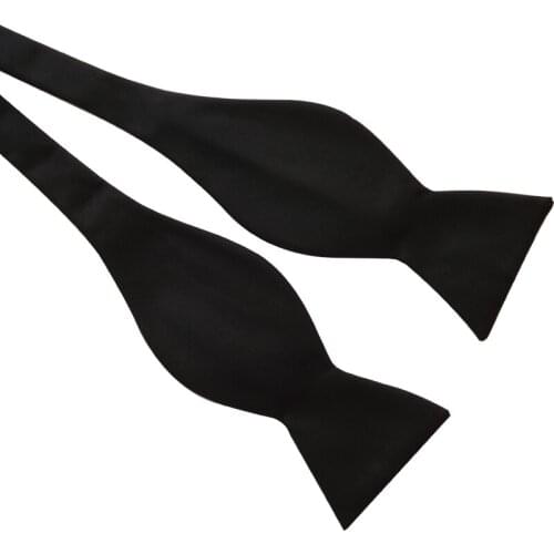 Ikepeibao New Satin Mens Self Bow Tie Black Satin Pattern Ascot Butterfly Bowtie Necktie Hombre Suit Wedding Accessaries