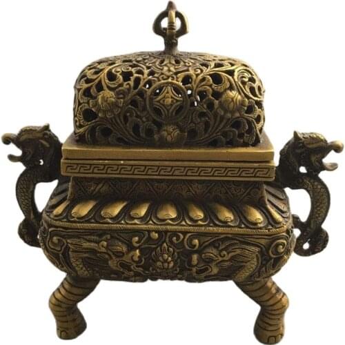Chinese Old Copper Collection Pure Copper incense burner