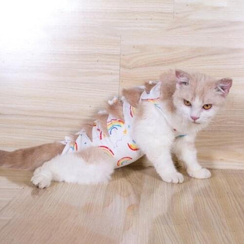 Cat Surgery Recovery Suit For Abdominal Wounds Or Skin Diseases Weaning Clothes Breathable Physiological Clothes