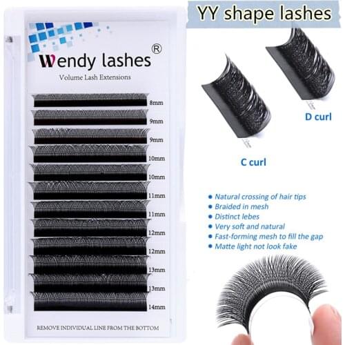 Y Shape Eyelash Extension Premade Fans Lashes Hand-woven Mink Soft Makeup Tools False Lash Supplies Extension cílios postiço