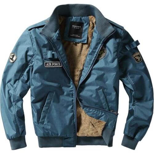 New Military Air Force Flight Jacket Men Winter Thick Wool Liner Windbreaker Tactical Bomber Jackets Male Casaco Masculino M-4XL