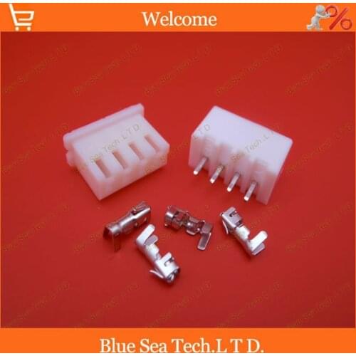 Sample,50 sets 4 Pin XH 180 angle Pin Connector 2.54mm XH-4P Kits for PCB/Automotive/electronic circuit ect.Free Shipping