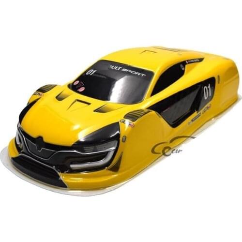 YUKALA 1/10 PVC painted body shell for 1/10 R/C Racing on-road drift car 430*190mm wheel base 260mm