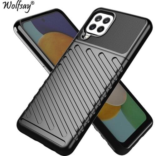Rugged Fiber Shield Cover For Samsung Galaxy A22 Case Bumper Full Cover Back Case For Samsung A22 4G Case For Samsung A22 A 22