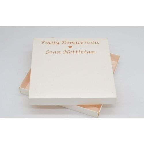 Hollow customized design wedding invitation card box baby shower birthday favor gift box