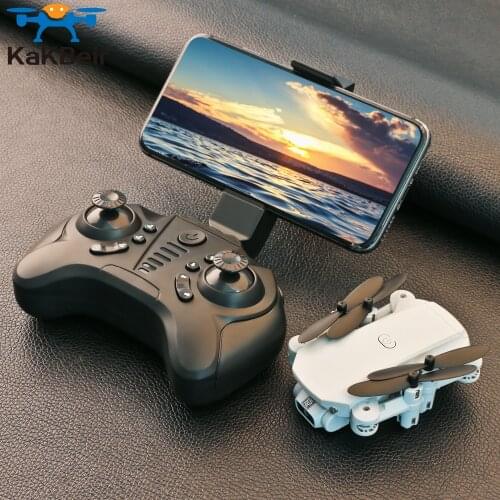 KaKBeir Mini RC drone 4K HD Camera WiFi Fpv LS-MIN RC Foldable Pocket Quadcopter Profesional Helicopter Dron Black Toys for boys