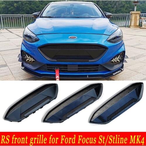 Focus RS version front bumper grille for Ford focus MK4 st/stline 2019-2021 ABS material
