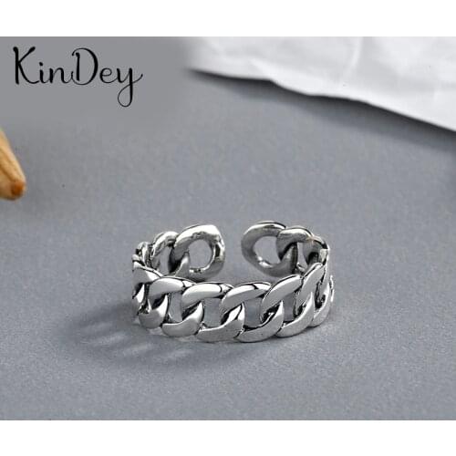 Romantic Charming Open Hollow Chains Ring for Women Vintage Boho Knuckle Party Rings Gothic Punk Jewelry Gifts for Girls 2021