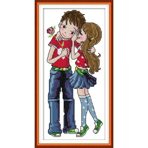 Whisper cross stitch kit aida 14ct 11ct count print canvas cross stitches stitching kits needlework embroidery DIY handmade