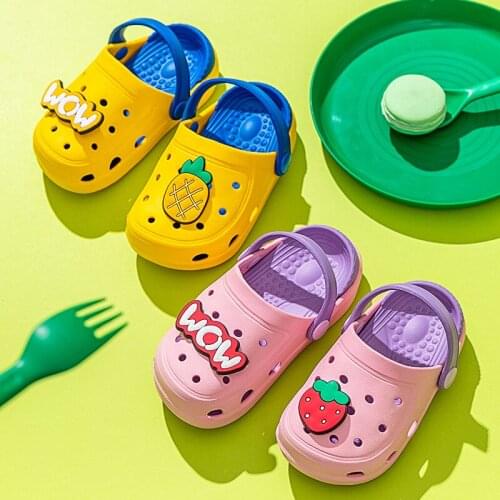 Kids Slippers for Boys Girls Cartoon Shoes Summer Toddler Flip Flops Baby Indoor Slippers Beach Swimming Slippers for Children