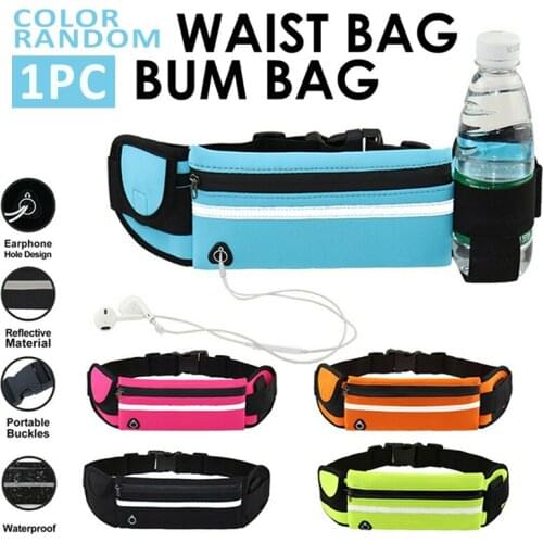 Sports Waist Bag Belt Bag Running Waist Bag Sports Portable Gym Bag Waterproof Cycling Phone Bag With Reflective Strip