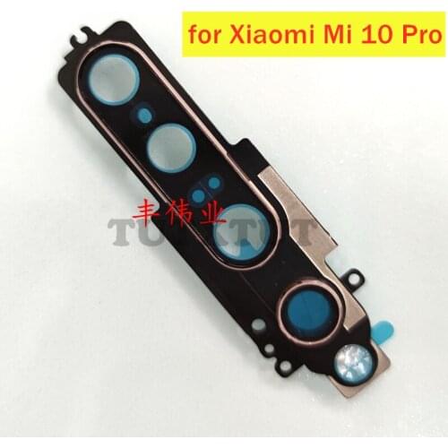 For Xiaomi Mi 10 Pro Back Camera Glass Lens with Frame Main Rear Camera Lens with Frame for Xiaomi Mi 10 ProRepair Spare Parts