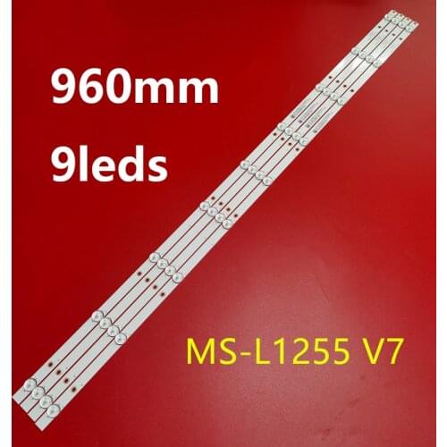 LED Backlight strip bad 9 lamp for Centek CT-8250 UHD System K50DLX9US MS-L1255 V7 CX500DLEDEM PU50S7XL HL-00500A30-0901S-04