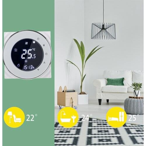 16A Electric Heating Thermostat LCD Touch Screen Winter Office Room TemperaPture Controller NTC No wifi /Modbus Wifi Thermostat