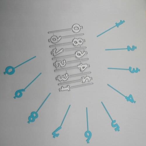 Cutting Dies numbers with heart new for decoration card DIY Scrapbooking stencil Paper Craft Album template Dies 103*50mm