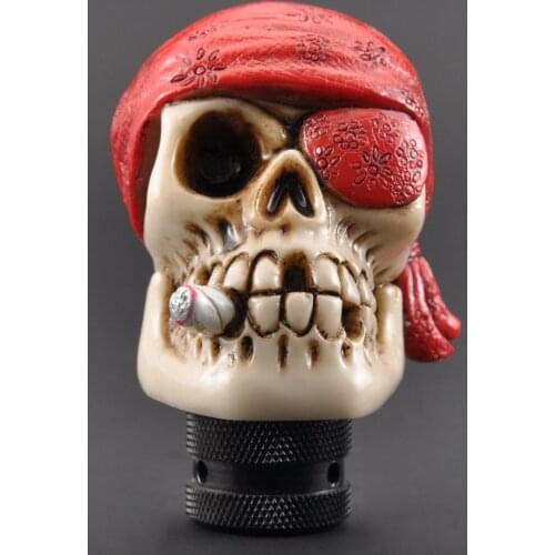 Universal Car Gear Shift Knobs Modification Skull Head Gear Manual Transmission Gear Shift Knob Shifter Lever