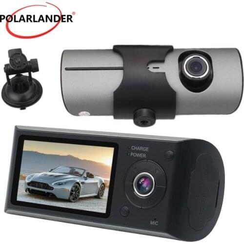 Cam Video Recorder Dual Lens 2.7 Inch TFT LCD With GPS Double Camera 3D G-Sensor X3000 R300 140 Degree Wide Angle Vehicle DVR