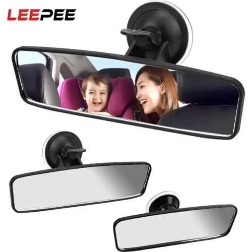 LEEPEE Car Rear Mirror 360° Rotates Wide-angle Rearview Mirror Adjustable Suction Cup Baby Car Mirror Safety Baby Kids Monitor