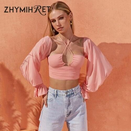 ZHYMIHRET Pink Blouses