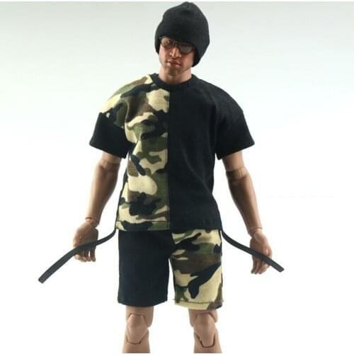 1/6 ratio young mens all-match casual sportswear FA009 fleece shorts are fashionable mens clothes decoration