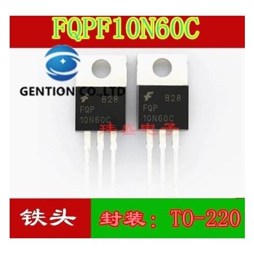 10PCS FQP10N60C steel-toed 10N60 10A 600V TO-220 FQP10N60C in stock 100% new and original