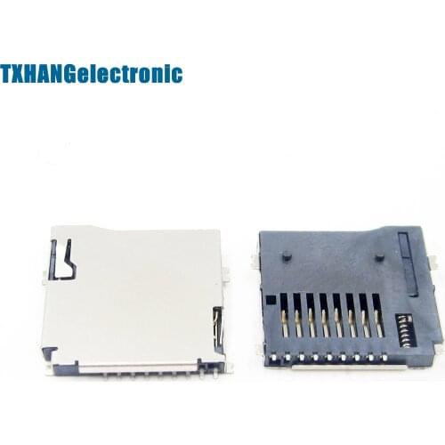 10Pcs TransFlash TF Micro Memory SD Card Self-eject Socket Plug Adapter