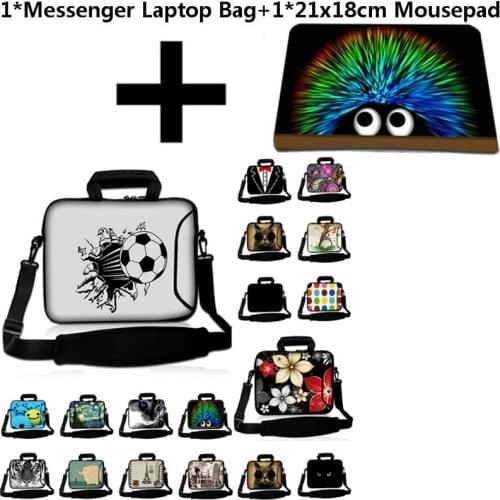 21x18cm Small Mousepad With 15.6" 15.4" 15 Inch Funda Portatil Computer Bag 14 10 Tablet Netbook Pouch 17 13.3 12 13 Laptop Case