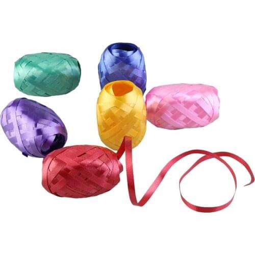 6 Pcs/Lot Foil Balloon Ribbon 5MM X 10M Multicolor Wedding Party Gifts Happy Birthday Party Balloons Decoration Accessories